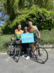 Kellen Coffis, Sarah Poletto and Tim Bluhm before the 2nd Annual Ride-2-Hipnic